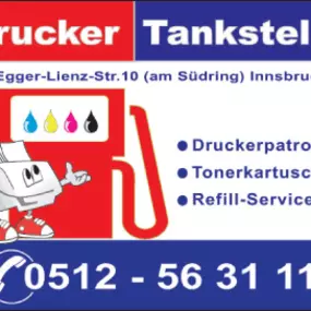 Druckertankstelle Toner, Druckerpatronen, Farbbänder, Refill-Service