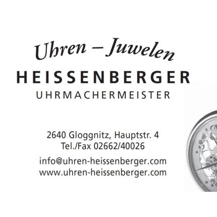 Logo van Juwelier & Uhrmachermeister Heissenberger