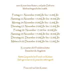 Weihnacht Event Tage