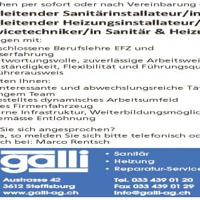 Bild von Galli AG Sanitär Heizungen