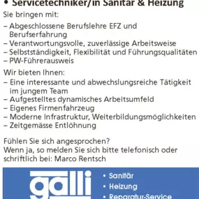 Bild von Galli AG Sanitär Heizungen