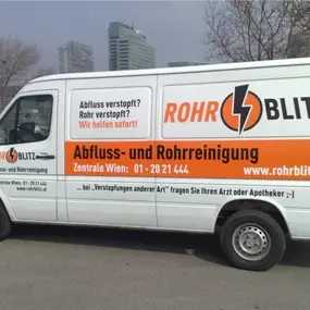 ROHRBLITZ Rohrreinigung GmbH - 24 Stunden Service für Wien, Niederösterreich & Burgenland. Rufen Sie uns an!