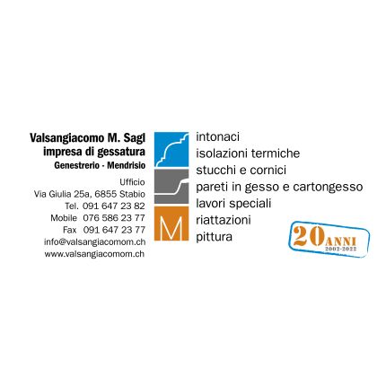 Logo van Valsangiacomo M. Sagl