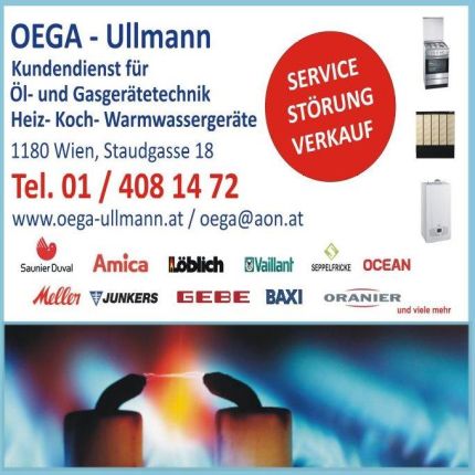 Logotyp från OEGA Ullmann Andreas Heiz-Koch-Warmwassertechnik f. Öl- und Gasgeräte