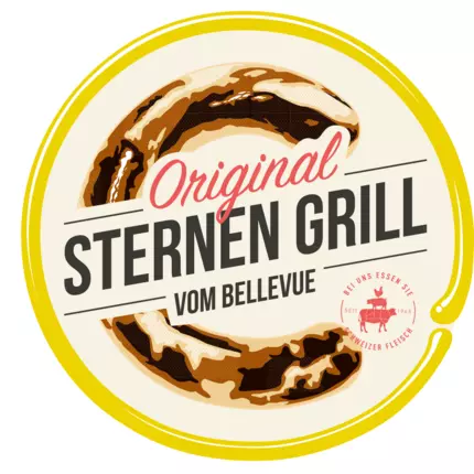 Logo von Sternen Grill + Sternen Grill Restaurant im oberen Stock.