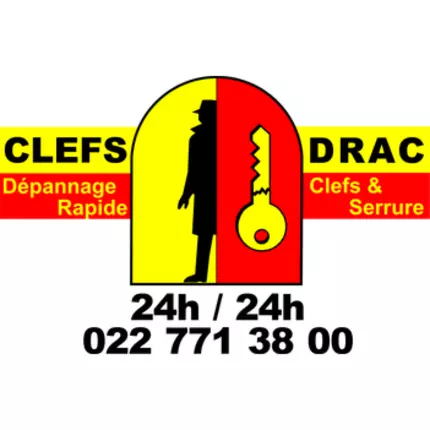 Logo de CLEFS DRAC Sàrl. Dépannage d'urgence 24h/24 7/7