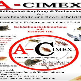 A-cimex e.U. Schädlingsbekämpfung & Taubenabwehr 4040