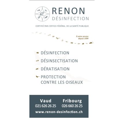 Logo de Renon Désinfection SA
