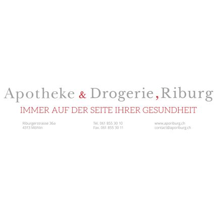 Λογότυπο από Apotheke & Drogerie Riburg