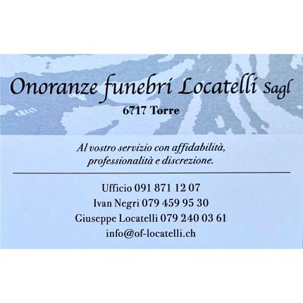 Logo da Onoranze Funebri Locatelli Sagl
