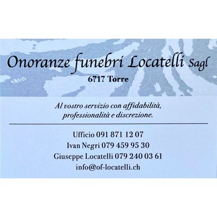 Λογότυπο από Onoranze Funebri Locatelli Sagl