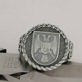 Siegelring - Siegelring-von Hand gefertigt ,alle Wappenformen -Gold und Silberlegierungen möglich