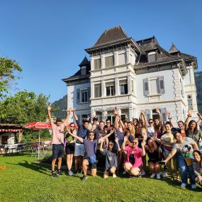 A happy group stay full of Interlaken Adventures at the hostel