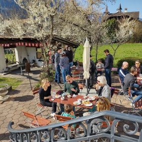 Enjoy a sunny breakfast on our terrace