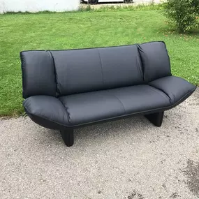 Leolux Sofa Tango neu beziehen in Leder schwarz