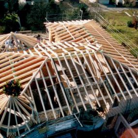 Bau eines Holzdaches