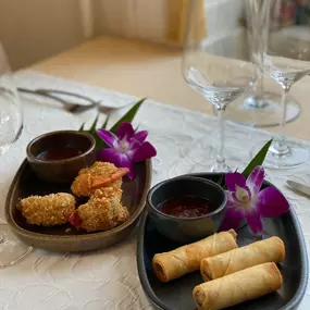 Nem Rollen Essen gehen Thailändisch Frühlingsrollen