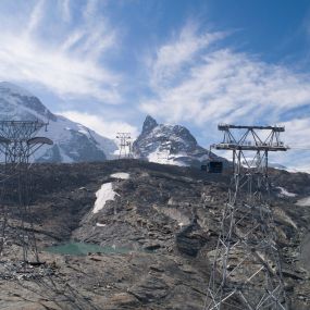 Aussicht Trockener Steg in Richtung Klein Matterhorn