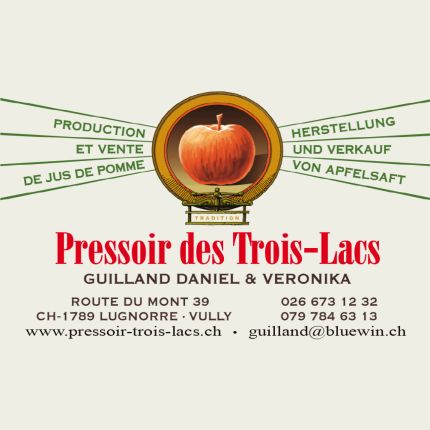 Logo de Le Pressoir des Trois Lacs, Mosterei, Cidrerie
