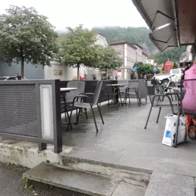 neue Terrasse im Café Bad Ragaz