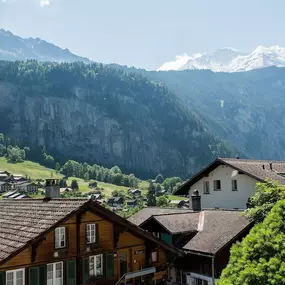 Aussicht vom Hotel Silberhorn Lauterbrunnen