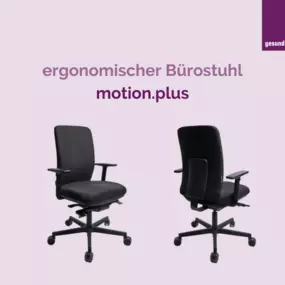 dynamischer Bürostuhl motion.plus für den Arbeitsplatz - gesund arbeiten