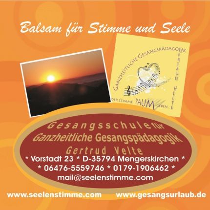Logo van Gesangsschule für ganzheitliche Gesangspädagogik Gertrud Velte