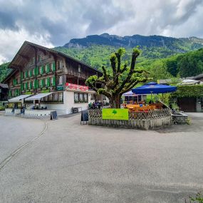 Restaurant mit Biergarten, Gasthof zur Linde Gündlischwand