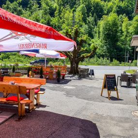 Gartensitzplatz, Gasthof zur Linde Gündlischwand