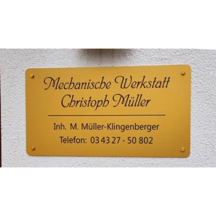 Logotyp från Mechanische Werkstatt Christoph Müller Inh. M. Müller-Klingenberger