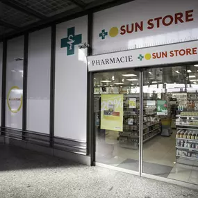 entrée-pharmacie-sun-store-lausanne-gare-cff