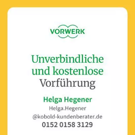 Logo fra Vorwerk Kundenberatung Helga Hegener