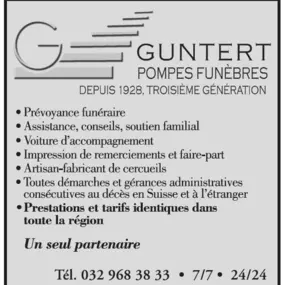 Bild von Accompagnement Guntert J.-F. pompes funèbres