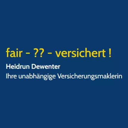 Logotyp från fair - ?? - versichert ! Heidrun Dewenter