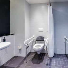 Premier Inn Munich Airport Sued hotel accessible wet room with walk in shower