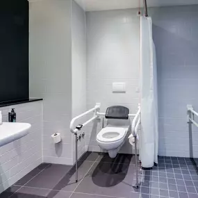 Premier Inn Munich Airport Sued hotel accessible wet room with walk in shower