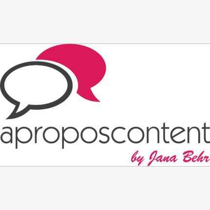 Logo from aproposcontent by Jana Behr
