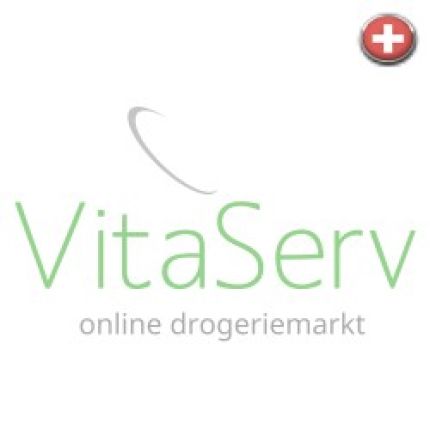 Logótipo de VitaServ. Die online-Drogerie seit 2001