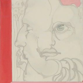 Gesicht mit rotem Rand - Künstler | Henning von Gierke | Gemälde | München
