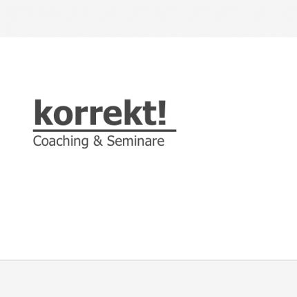 Logotyp från korrekt! Coaching & Seminare