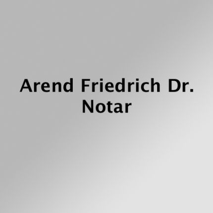 Logo von Dr. Friedrich Arend Notar