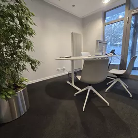 Ein separate Büro der Geschäftsstelle Roger Stemcke ist der ideale Ort für diskrete und professionelle Beratungsgespräche in privater Atmosphäre.