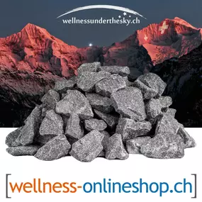Saunasteine aus Finnland, Paket mit 20kg Steinen, Original finnische Sauna Steine online kaufen in der Schweiz oder Abholung ab Ausstellung.
Saunasteine für elektrischen Saunaofen oder Holz-Saunaofen
Regelmässiges Wechseln der Saunasteine sichert das Sa