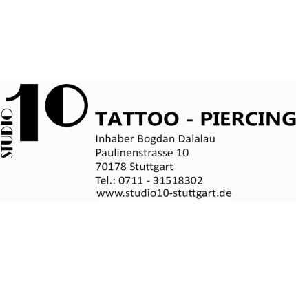 Logo van Studio 10 Tattoo - Piercing