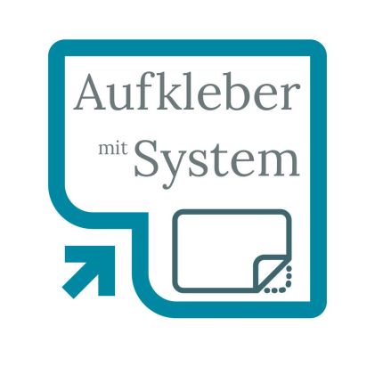 Logo von Aufkleber mit System