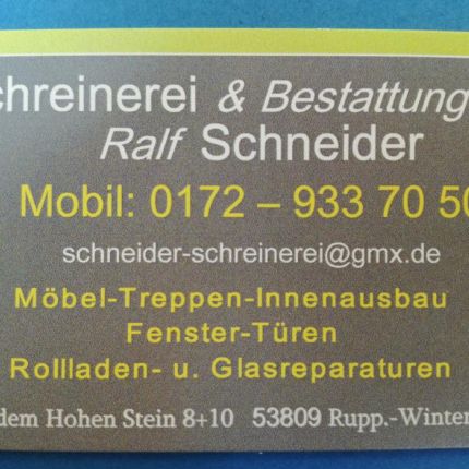 Logo de Schreinerei und Bestattungen Ralf Schneider
