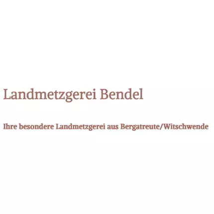 Logo fra Bendel Landmetzgerei