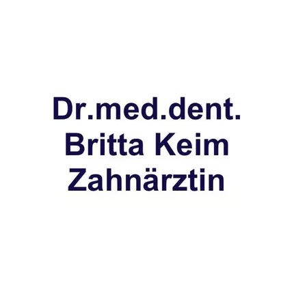 Logótipo de Dr. med. dent. Britta Keim Zahnärztin