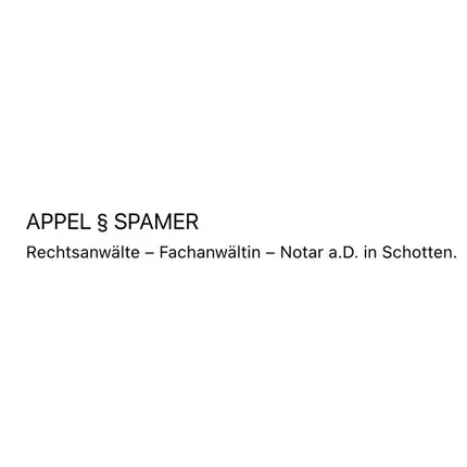 Logo van Appel § Spamer Rechtsanwälte - Fachanwältin - Notarin - Notar a.D. in Schotten