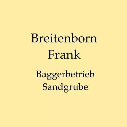 Logo von Frank Breitenborn Erdaushub